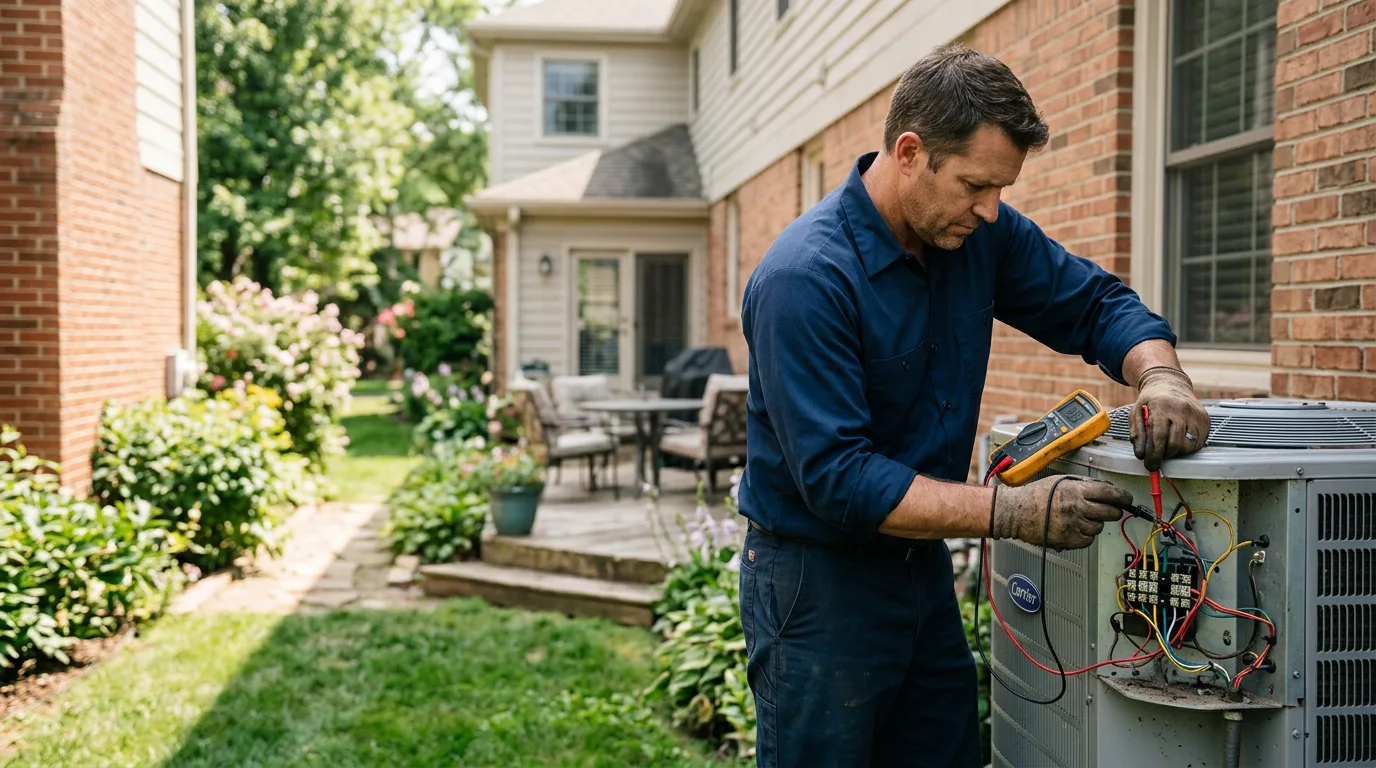 HVAC technician working near Sanford, CO